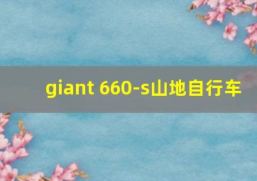 giant 660-s山地自行车